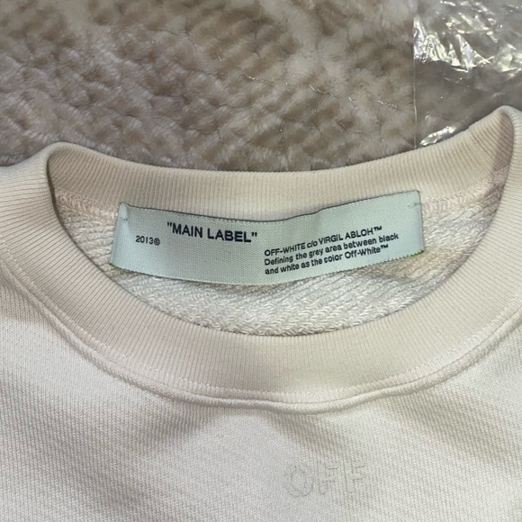Off White C/O Virgil Abloh Uni Sex Sweatshirt size Small - Picture 4 of 5